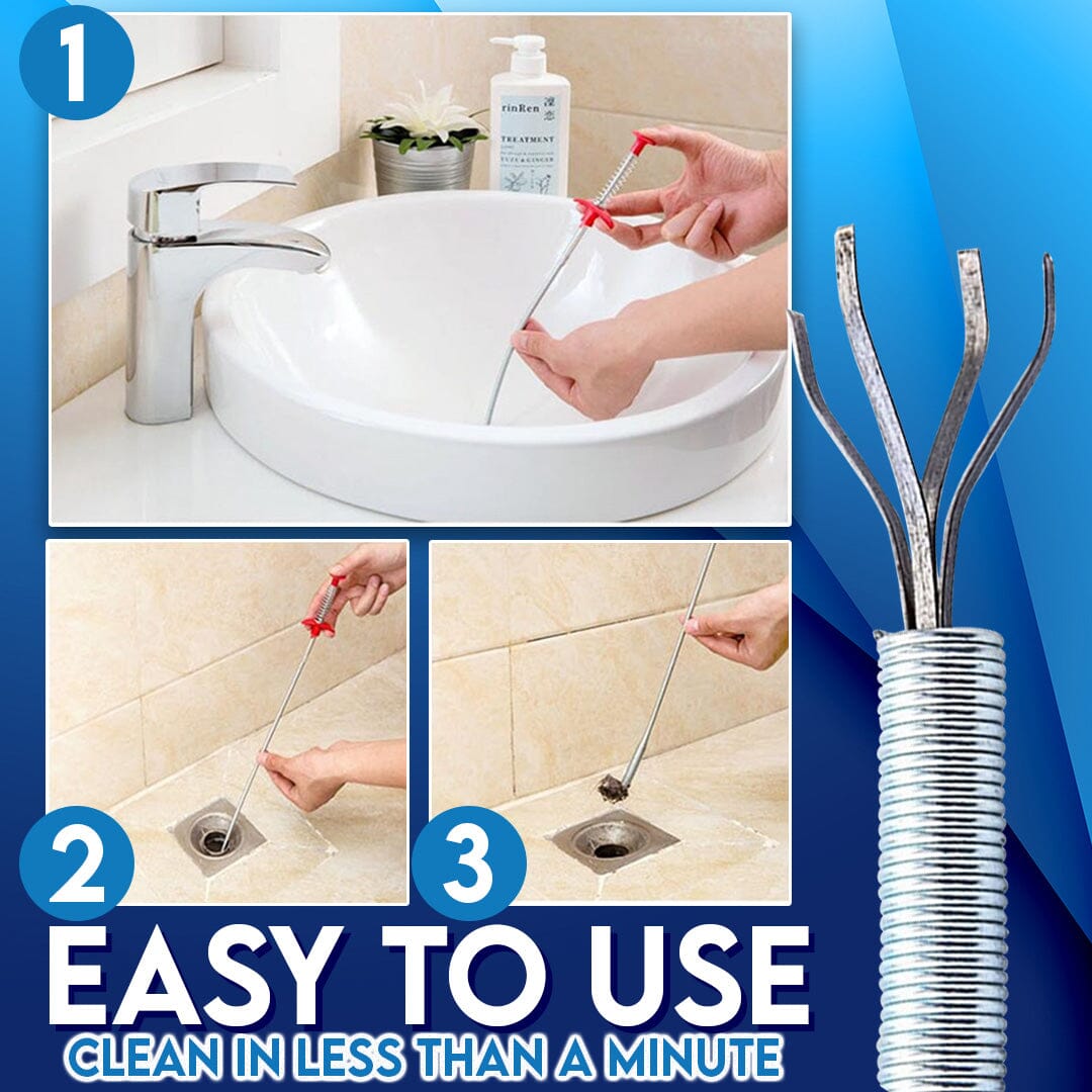 "Seurico™ Stainless Steel Drain Claw: Effectively cleans drains and removes clogs quickly 🛠️💧"